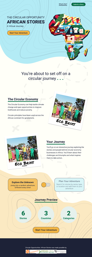 Screenshot from African Stories site